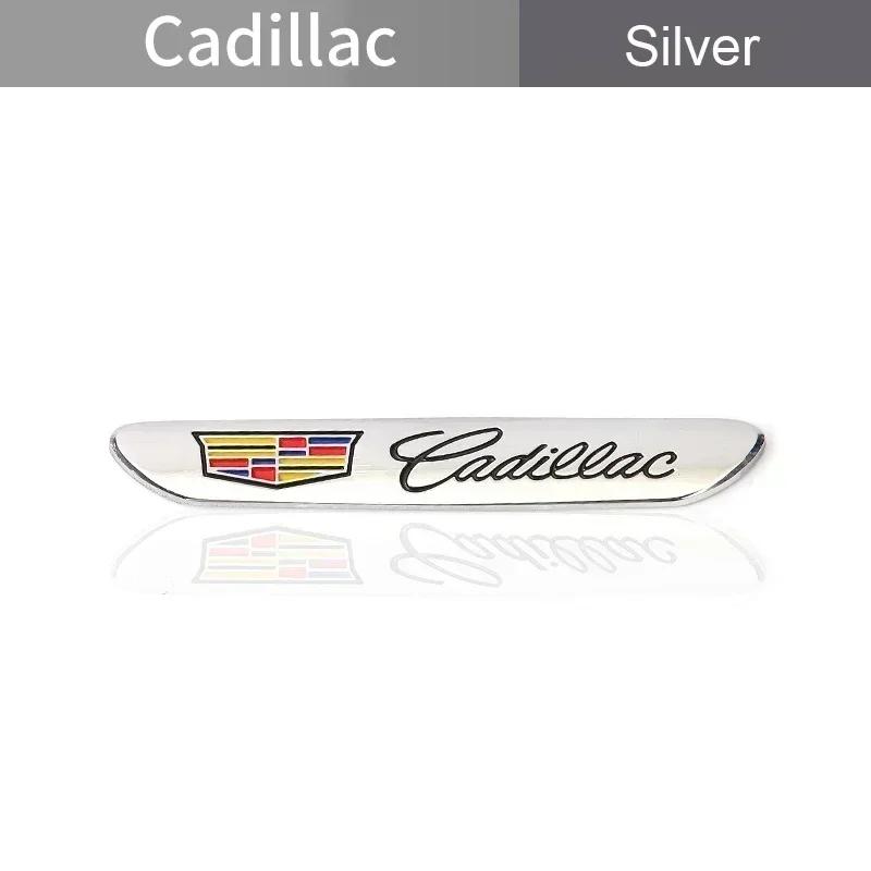 Alloy Car Fender Side Emblem Stickers Rear Trunk Badge for Cadillac ATS BLS CT4 CT5 CT6 CTS ESCALADE EXT SLS STS XT4 XT5 XT6 XTS