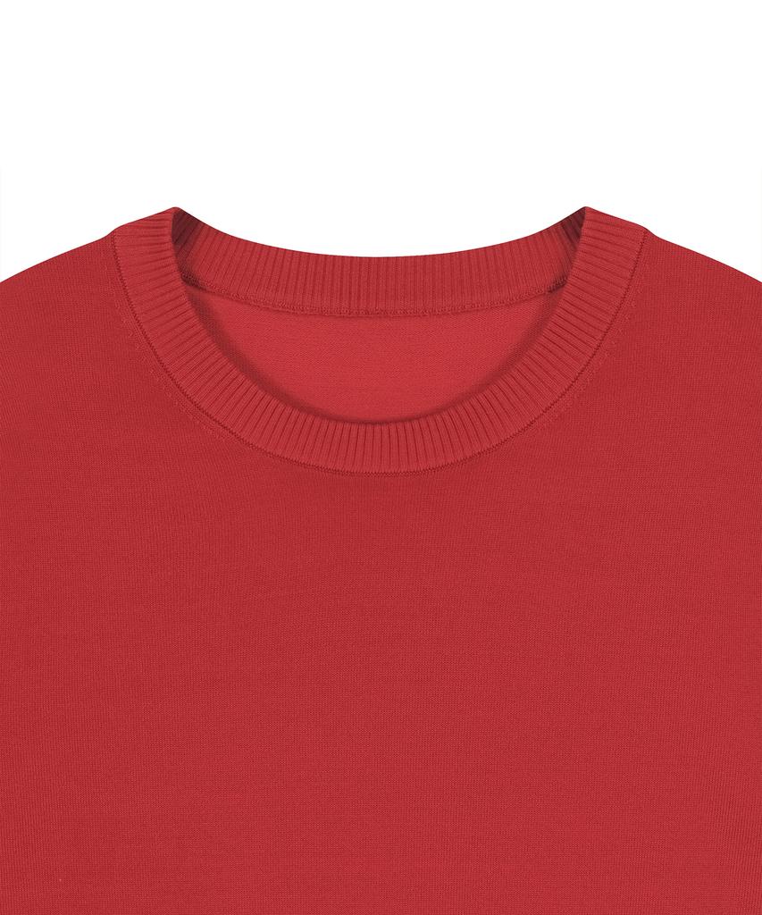 NOIRER Silky Round Neck Knit (Red)