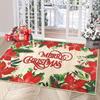 Christmas Doormat Indoor and Outdoor Water Grid Farm Style Welcome Doormat Entrance Mat Front Door Christmas Decoration Carpets
