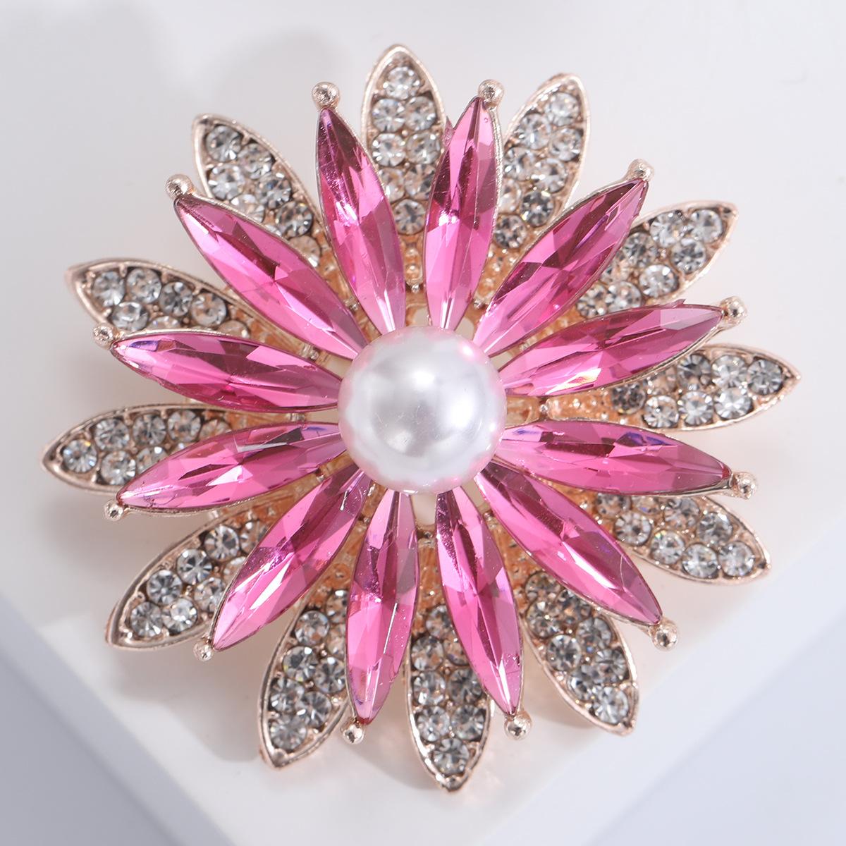 

Высококачественная персонализированная хрустальная брошь-подсолнух, темпераментный блейзер, свитер, булавка для выреза, аксессуары Anti-Light