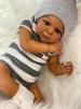 23-Inch Cute Deep Skin Tone Reborn Doll - Jaylan
