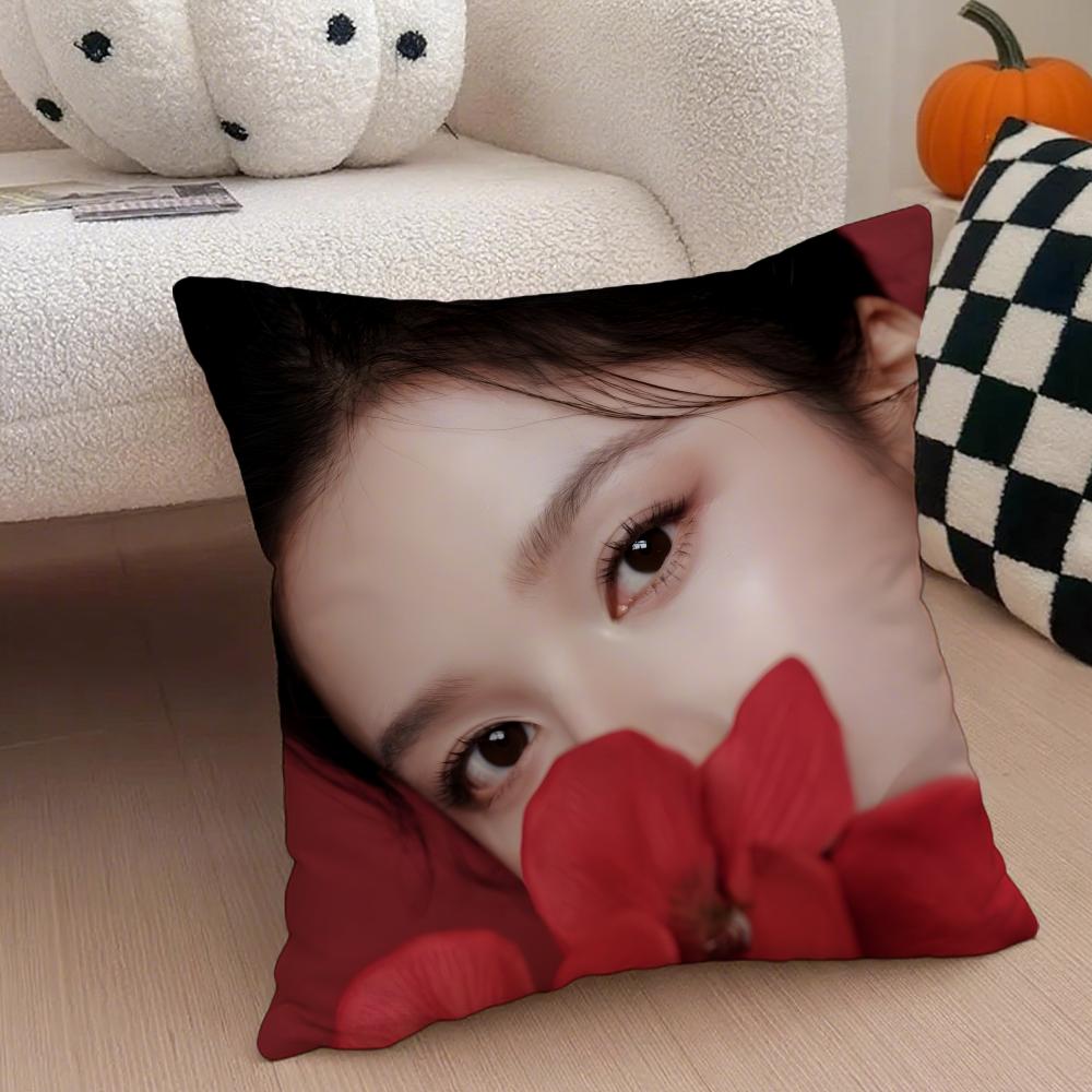 New Fashion Chinese Star ZZhang Jingyi Cushion Cover Throw Pillow Cover Hidden Button Durable Polyester Chair Cushion