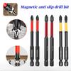 5/6Pcs Ph2 Anti-Slip Screwdriver Bit Set High Magnetic Screwdriver Bit Electric Drill Screwdriver Bit Anti-Slip 25Mm-150Mm