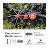 1/4″ 8-hole Sprinkler with Stake 360° Adjustable Dripper Quick Connect Garden Irrigation Pot Plants Agriculture Watering Fitting