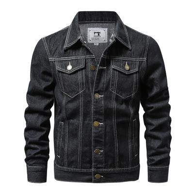 Men's Denim Jacket Cotton Casual Slim-fit Jacket Men's Denim Jacket