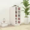 VidaXL Wine Cabinet White 23x34x61 Cm Solid Pine Wood 820972