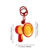 Recording Music Trumpet Key Chain Speaker Handheld Speakers Toy Music Keychain Pendant  Bag Pendant