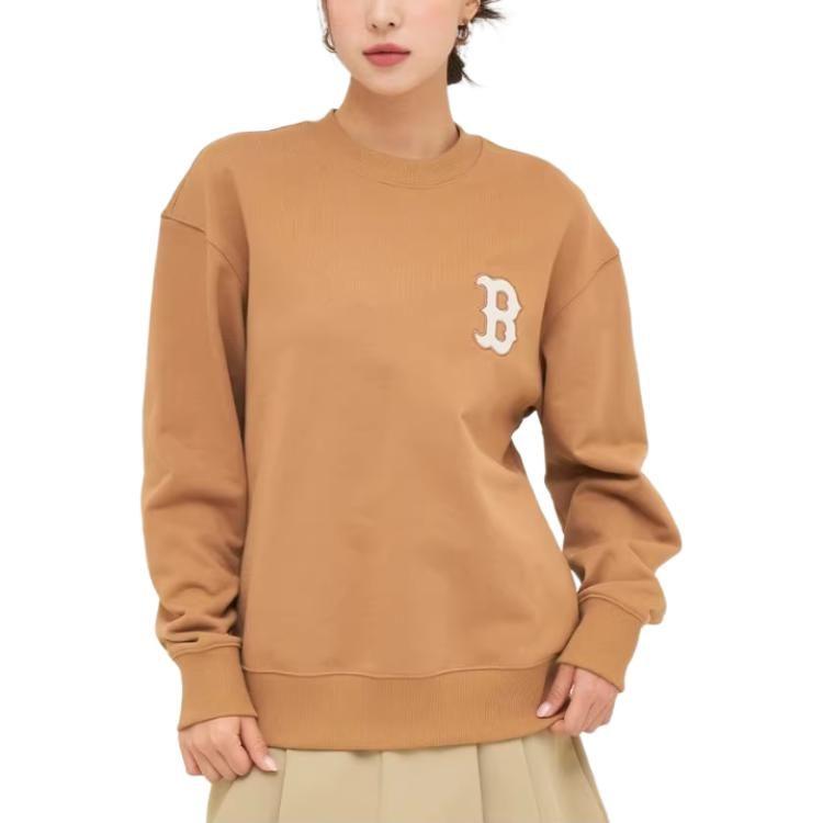 MLB Basic Boston Red Sox Sweatshirt Unisex Camel 3AMTM1044-43CAS