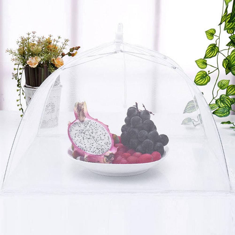Foldable Household Food Umbrella Washable Mesh Food Cover Anti Fly Net Tent Kitchen Gadgets