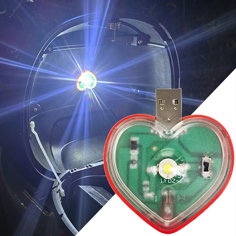 Trunk Light Heart Shaped USB Lighting LED Lamp Car Atmosphere Light Wireless Automotive Motion Sensor Light Interior Car Lights