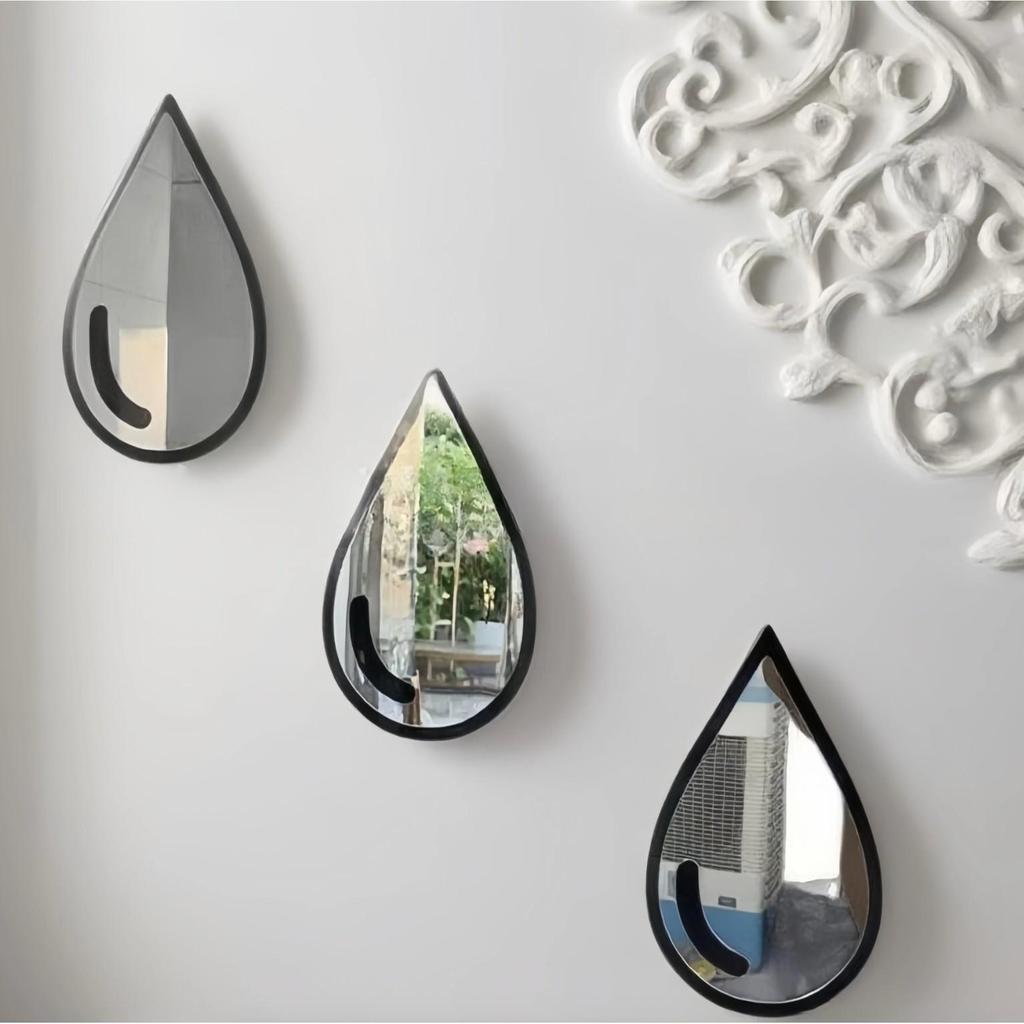 Elegant Water Drop Wall Mirror Sticker for Home Decor
