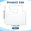 5 Pcs Horizontal Clear Parking Permit Holder Parking Pass Holder Rearview Mirror Hanger Parking Permit Card Holder for Car Passes Stickers Permits