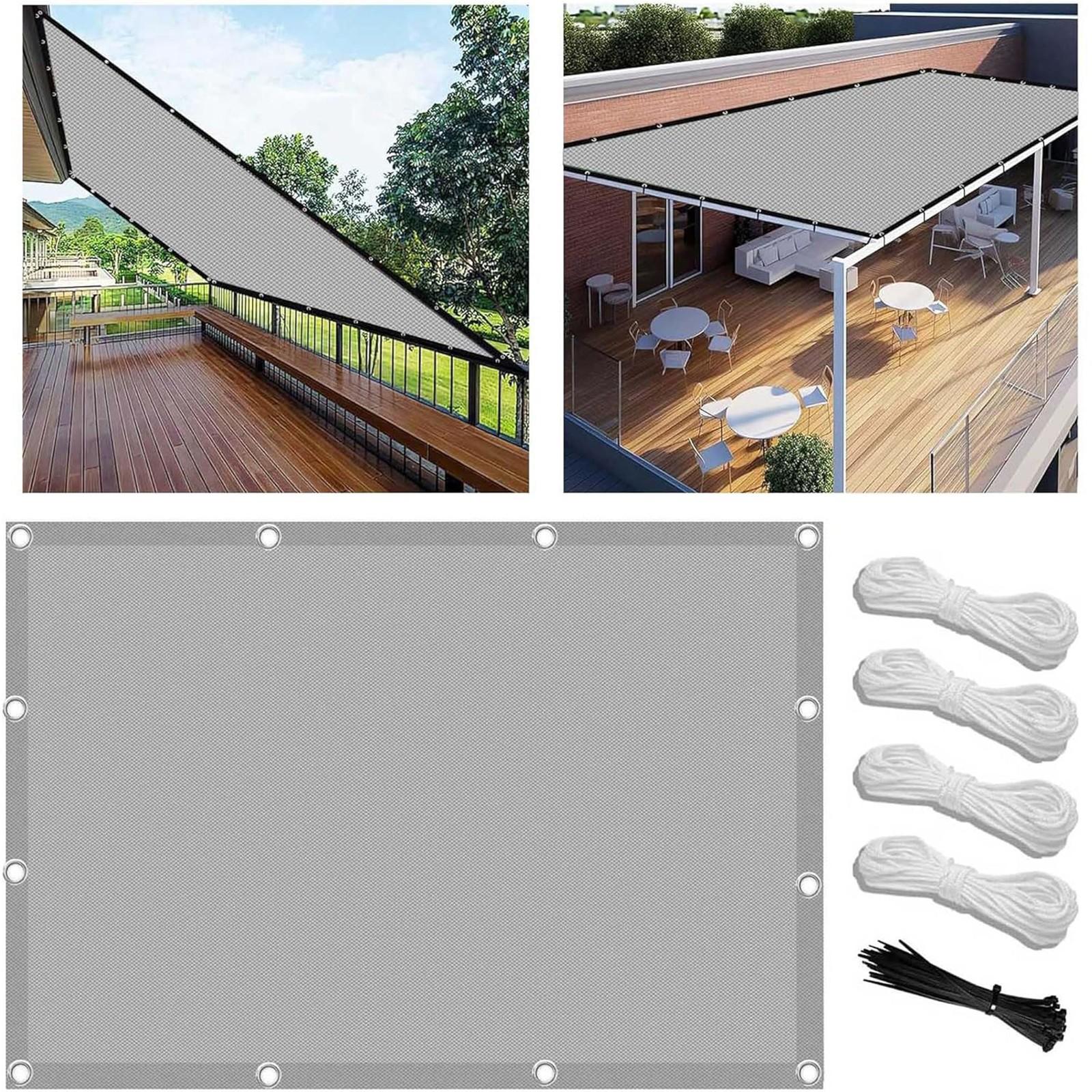 

Навес на заказ с люверсами. Холст 3 х 3 м с люверсами разных цветов, теневая сетка, включая монтажные веревки, водонепроницаемая для сада. One Size