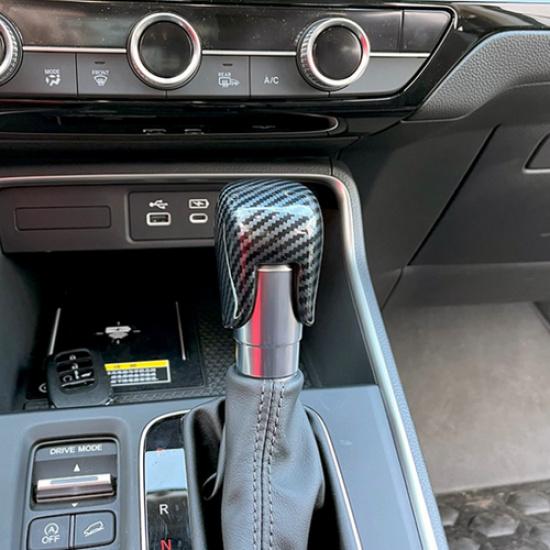 ABS Carbon fiber Gear Shift Knob Cover Trim For Honda HR-V HRV