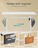 SONGMICS LSD134W01 Height-Adjustable Electric Desk, 60 x 140 x 72–120 cm, Memory Function with 4 Heights, for Home Office, Study, Cloud White