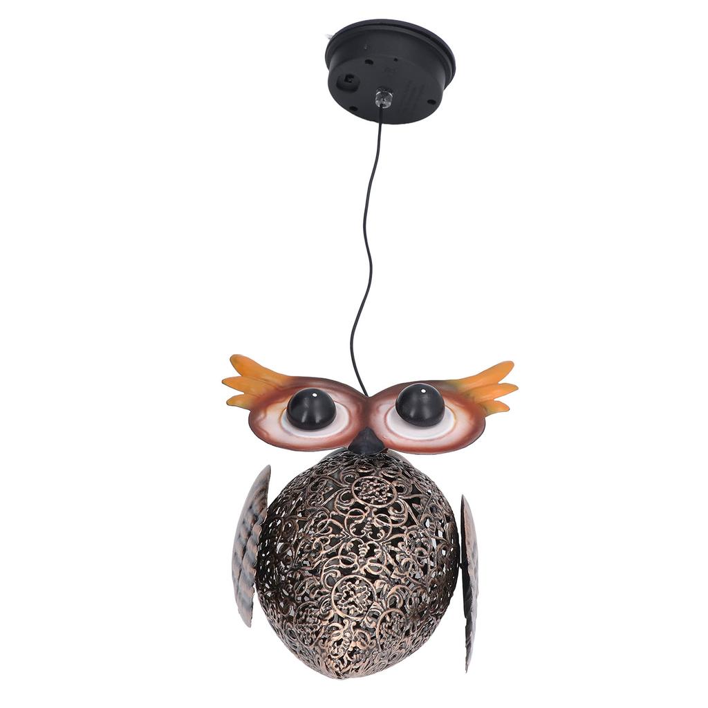 Hanging Solar Light LED IP55 Waterproof Night Owl Design Peaceful Ambience Sturdy Hanging Solar