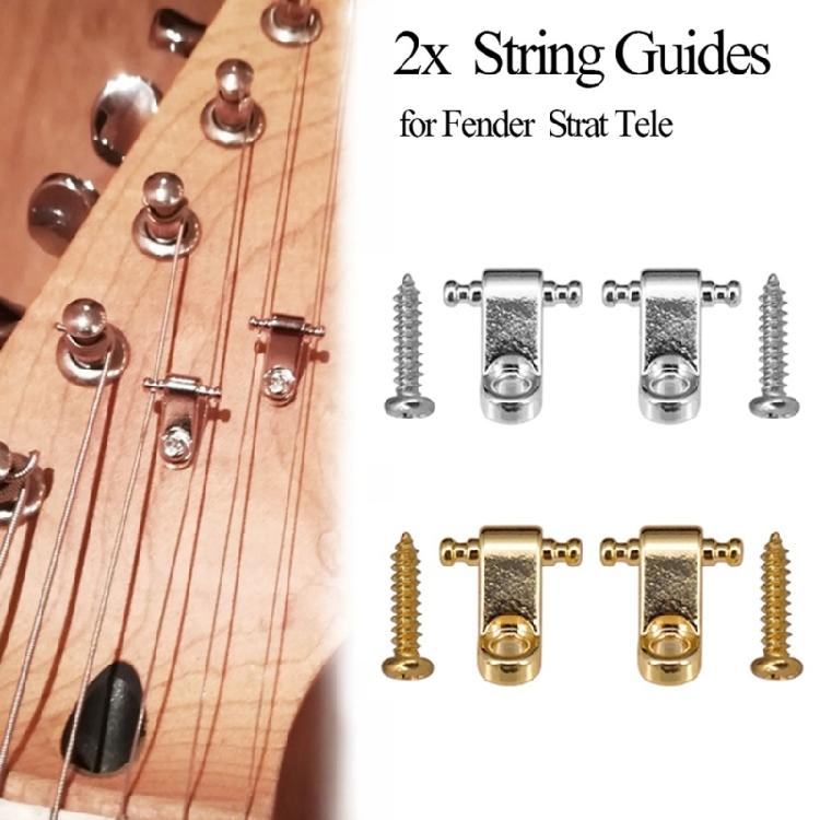 2 Pcs Roller String Trees with Screws Guitar String Guide String Retainer