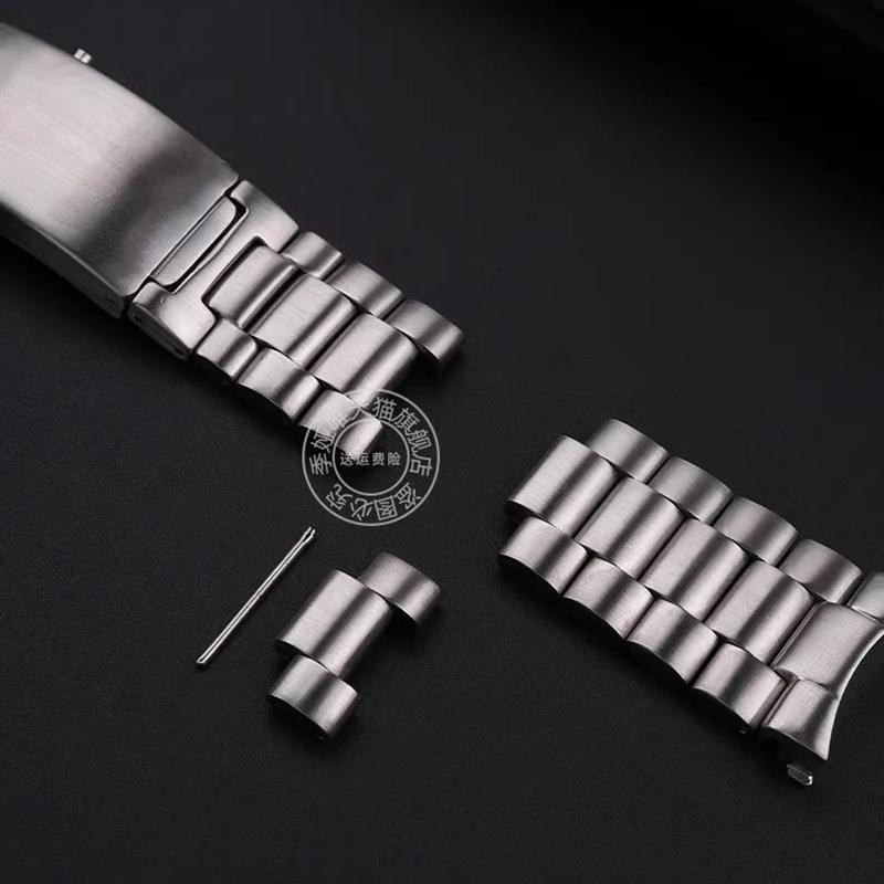 Pro řemínek k hodinkám Omega Seamaster 600 Ocean Universe 300 Nerezová ocelový náramek na hodinky Pevný zakřivený konec 18mm 20mm 22mm