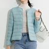 New Arrivals Open Run Women Lightweight No Collar Long Sleeve Quilted Jacket
