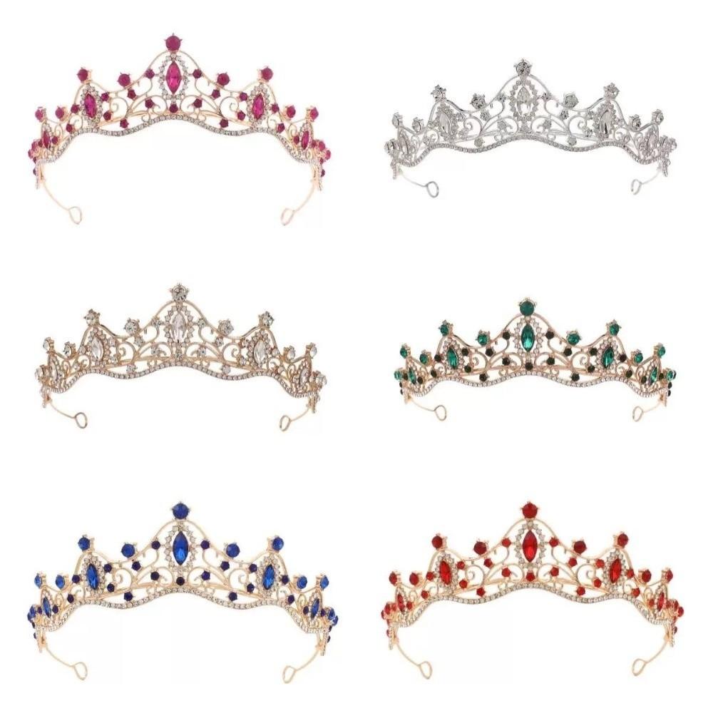 Luxury Crystal Crown Rhinestone Queen Princess Tiara Bridal Crown  Hair Dress Accessories