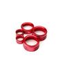 5pc Red Air Conditioner Stereo Volume Switch Knob Ring Covers For 2017-21 Tundra