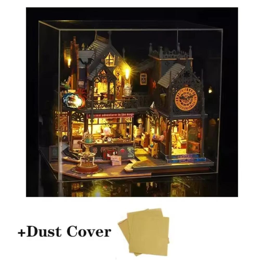 2014 New DIY Big Doll House Wooden Case Miniature Furniture Dollhouse Toys for Birthday Gifts
