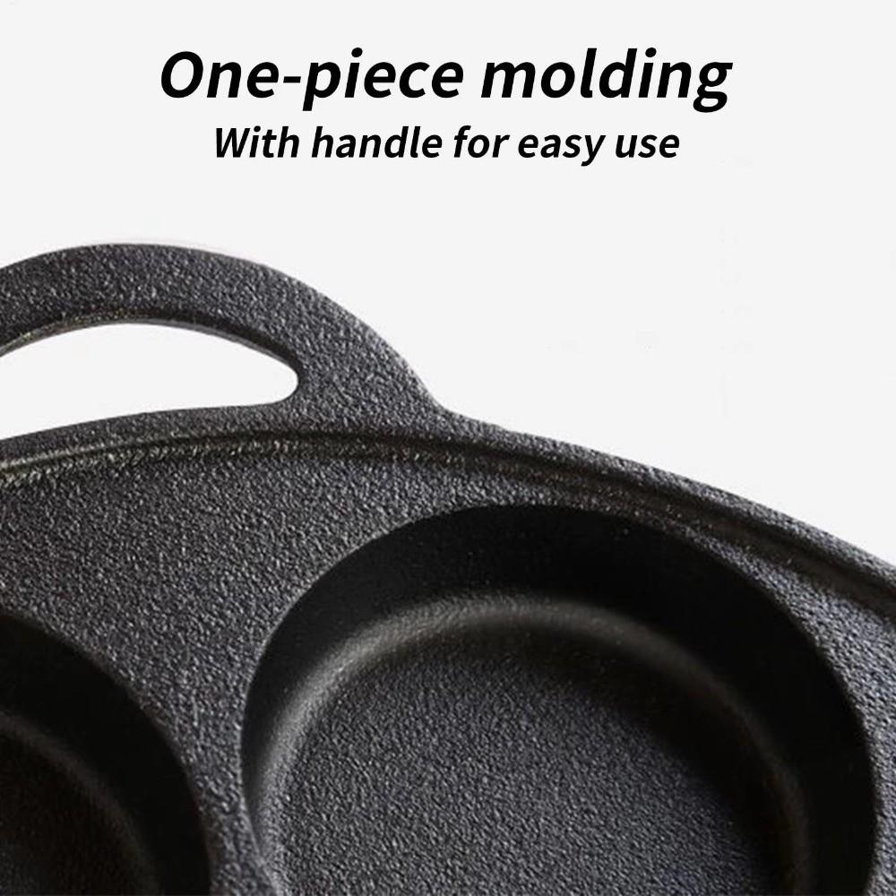 Cast Iron Cast Iron Pancake Pan 7-Hole Grilling Frying  for Breakfast Crepe Steak Pizza Baking