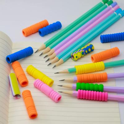 10Pcs Creative Color Tire EVA Pencil Grip Children's Finger Anti-wear Pen Sleeve Soft Pen Cover Kids Writing Hand Protection