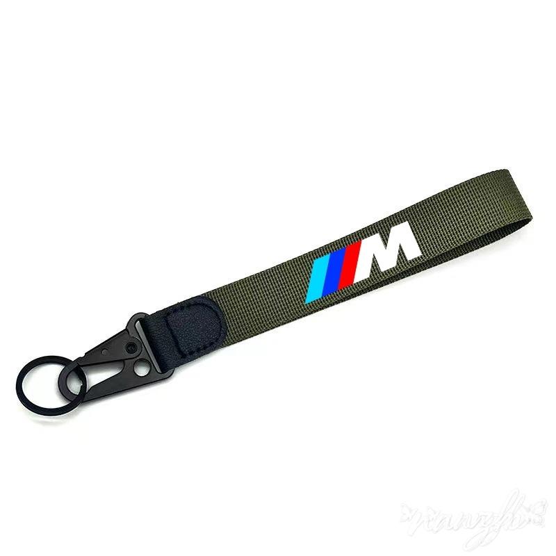 Car Keychain Key Tag Lanyard For BMW M E46 E90 E60 F30 E39 E36 F20 G30 G20 E87 E92 Auto Key Sticker Accessories Nylon Keyring blcp03