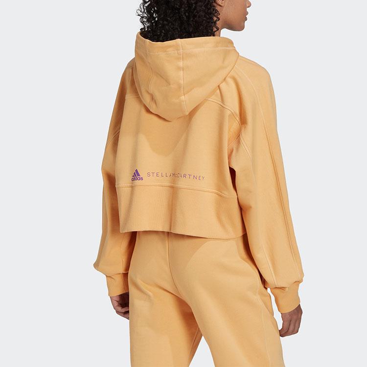 adidas by Stella McCartney Women's Cropped Hoodie Orange IB5890