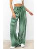 2026 Fashion Striped Elastic Waist Wide Leg Casual Pants