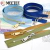 5Pcs Meetee 15/18/20/25/30cm 3# Metal Zippers Close-End Auto Lock Zips for Bag Garment Zip Closure Repair Sewing Accessories