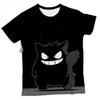 2026 Hot Selling Fashion New Pok É Mon Geng Ghost Creative Design Pattern T-shirt for Men and Women Loose Street T-shirt