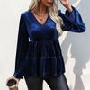 Autumn Women's Ruffle Solid Color Shirt for Women
