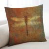 Retro Dragonfly Cushion Cover Home Bedding Sofa Living Room Pillowcase Simple Soft Skin Cushion Cover Party Gift