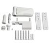 UPVC Door Flag Hinge Triad Adjustable For Double Glazing Doors Hinge Aluminium Profile Hydraulic Mute Buffer Hinge White
