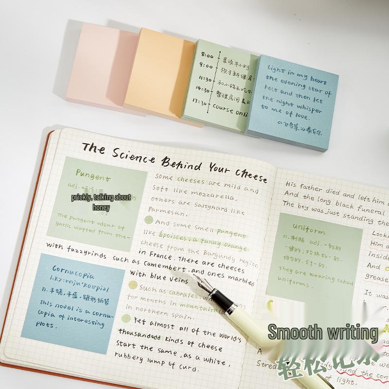 5 Color Sticky Notes: Creative, Cute, Stickable & Removable Memo Pads and Label Stickers