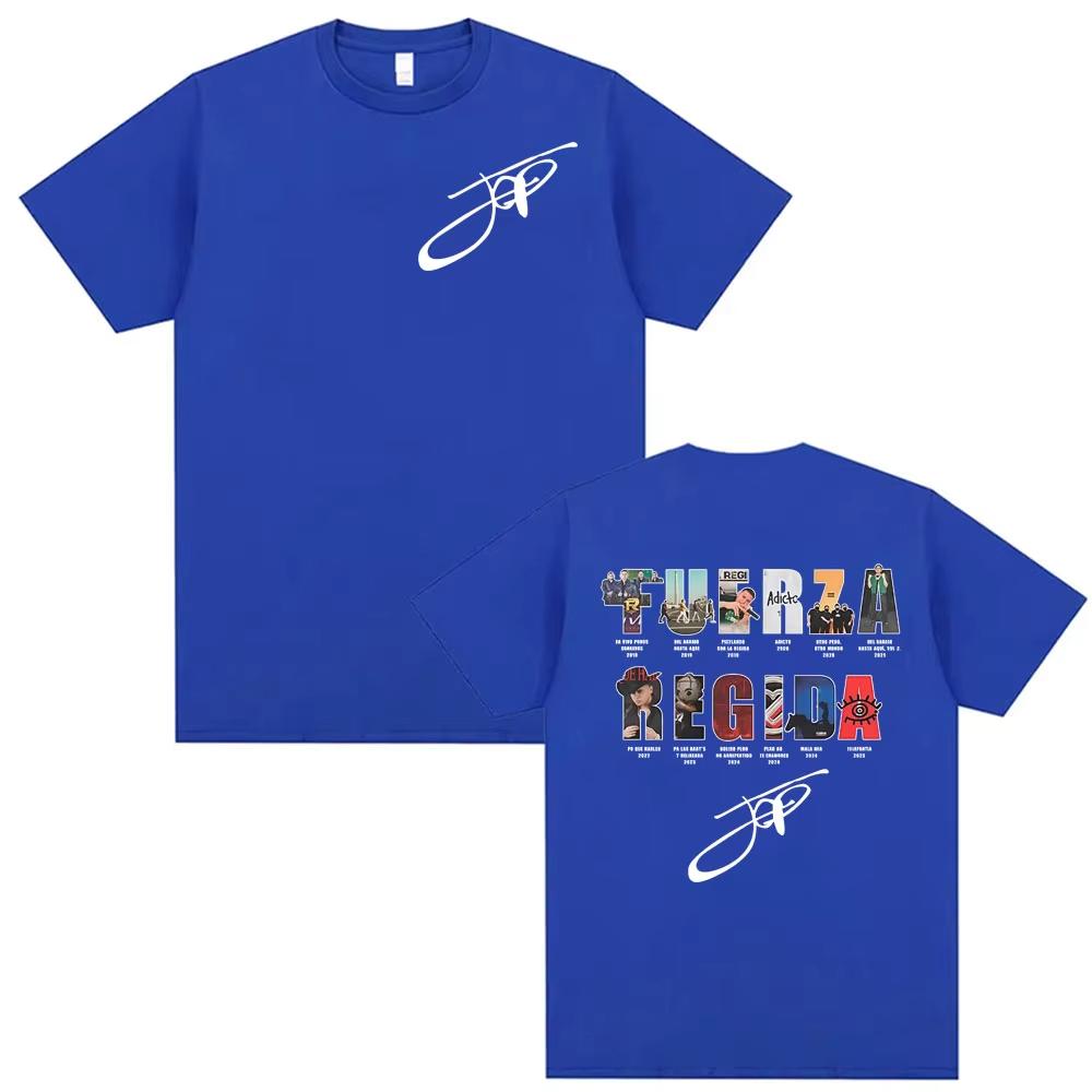 Rapper Fuerza Regida Album Tour Cover Tshirts Men Women Vintage Hip Hop T Shirts 2026 Cotton Casual Short Sleeve Tee Shirt