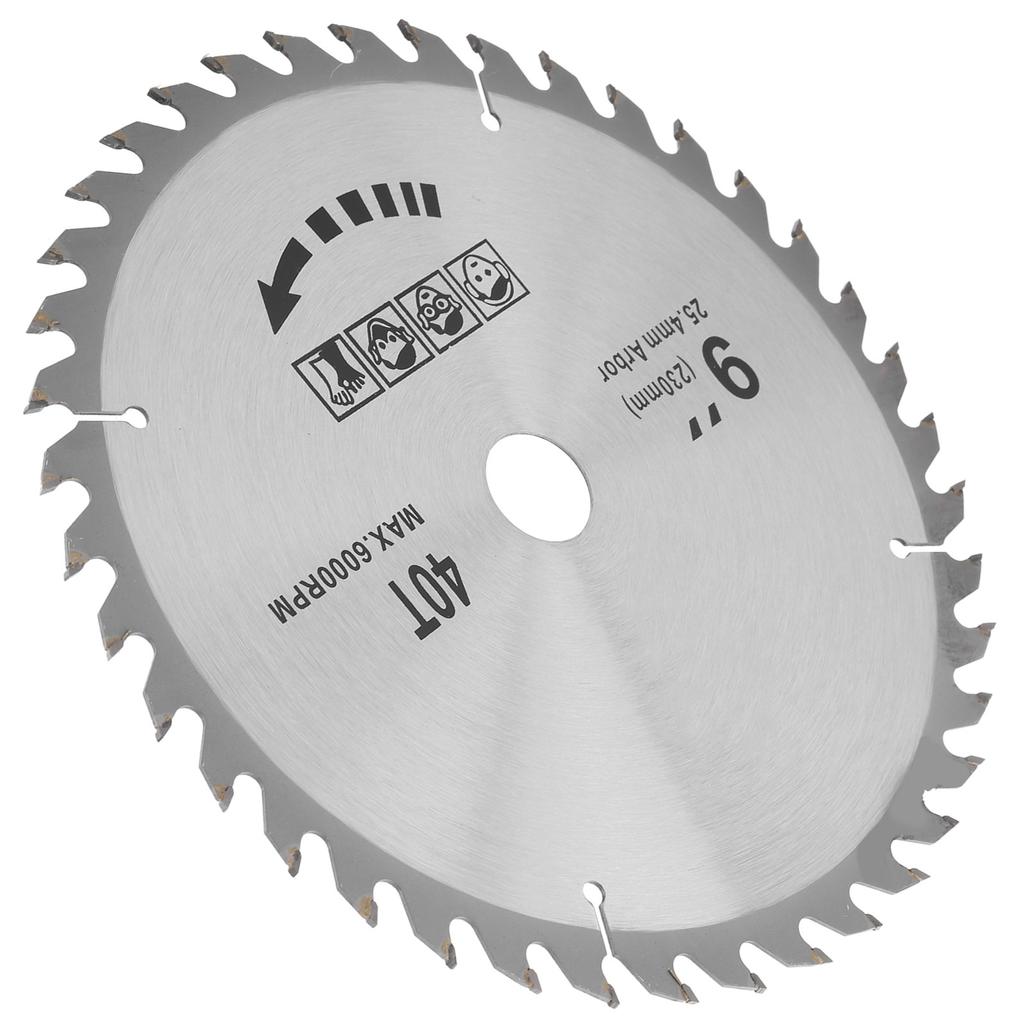Saw Blade Alternate Teeth Sharping Woodworking Carbide Cutting Tools 9 X 40T 230mm