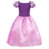 Rapunzel Carnival Costume 5-6 Years 120cm 3 Accessories Purple Pink Children Role Play Dress for Halloween Christmas Children's Day