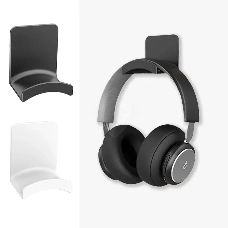 Universal Headphone Stand Adhensive Plastic Wall Mount Hanger Under Desk Headset Rack Holder Support for Gaming Earphone Bracket Cup Holders 5