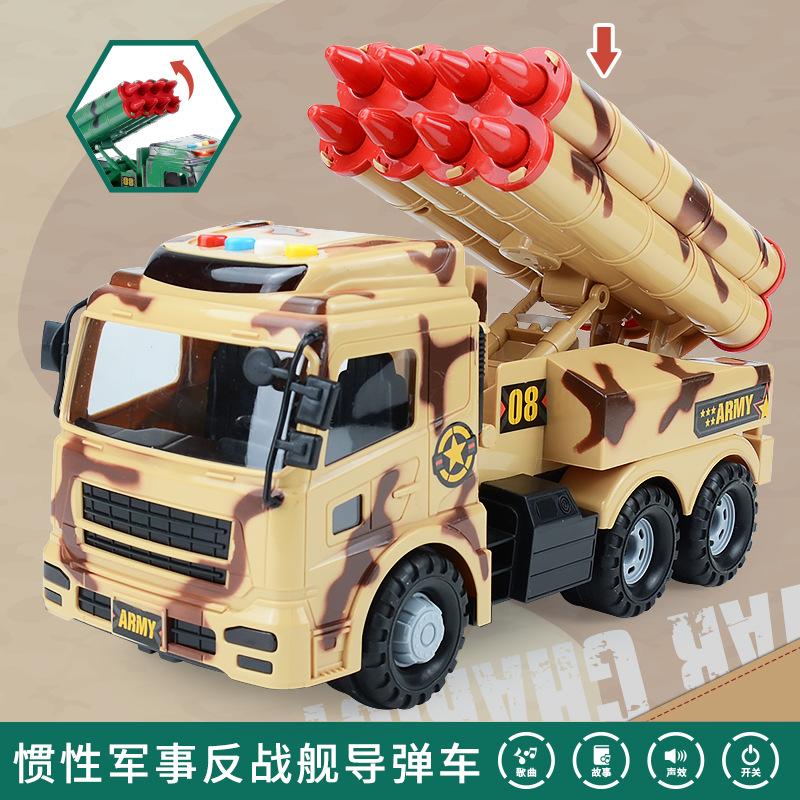 

Large Inertial Military Transport Vehicle Simulation Air Defense Missile Chariot Model Children S Sound And Light Toy Car