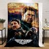 Top Gun Maverick Movie Poster Design Blanket Flannel Blanket for Bedroom, Living Room, Sofa, and Nap Sofas.