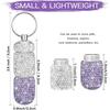 Bling Pill Container Portable Pill Bottle Case Waterproof Travel Medicine Box Crystal Mini Pill Holder Storage With Keychain