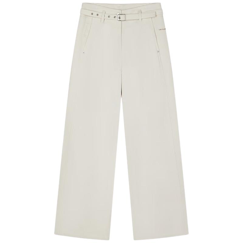 Teenie Weenie Women s High-Waist Straight Leg Casual Pants L