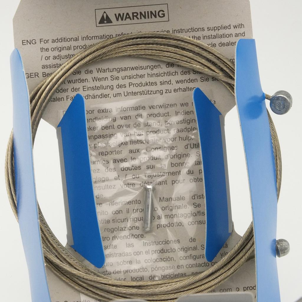 SHIMANO Stahl Bremsinnenzug x Doppelkopf Typ Y80098410 (1,6 mm 2050 mm/10 Stück)