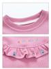 Girls' Stylish Long Sleeve Plus Velvet Sweatshirt - Korean Spring & Autumn 2026 Collection