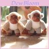 Adorable Plush Monkey Keychain Soft Stuffed Animal Doll Cuddly Keyring Accessory