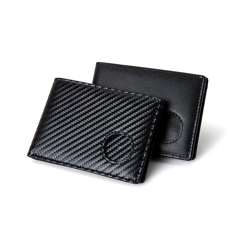 Men's RFID Anti-Theft Multi-Slot Wallet & AirTag Card Locator