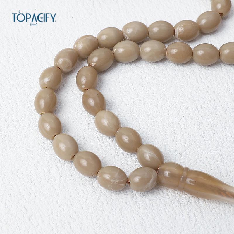 Palestina 45-korálkový ruční modlitební růženec - Islámské chválicí korálky